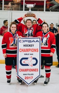 Medway OFSAA Gold Captains Raise Cup